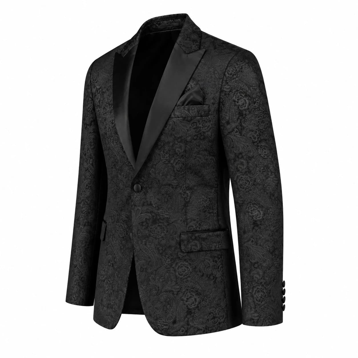 Churchill smokingjas velvet print